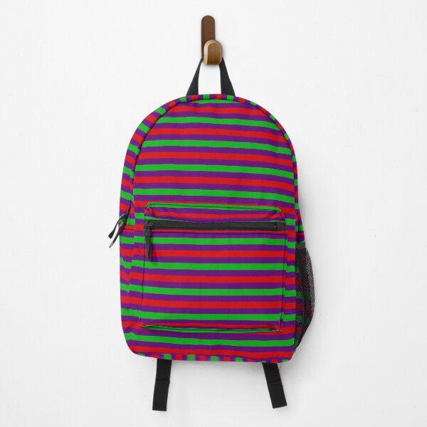 Item preview, Red And Green Stripes Design Purple designed and sold by PatternTitan.