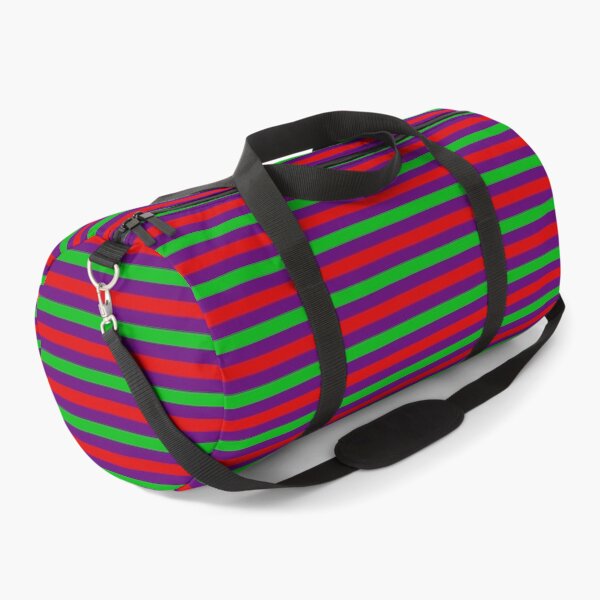 Item preview, Red And Green Stripes Design Purple  designed and sold by PatternTitan.
