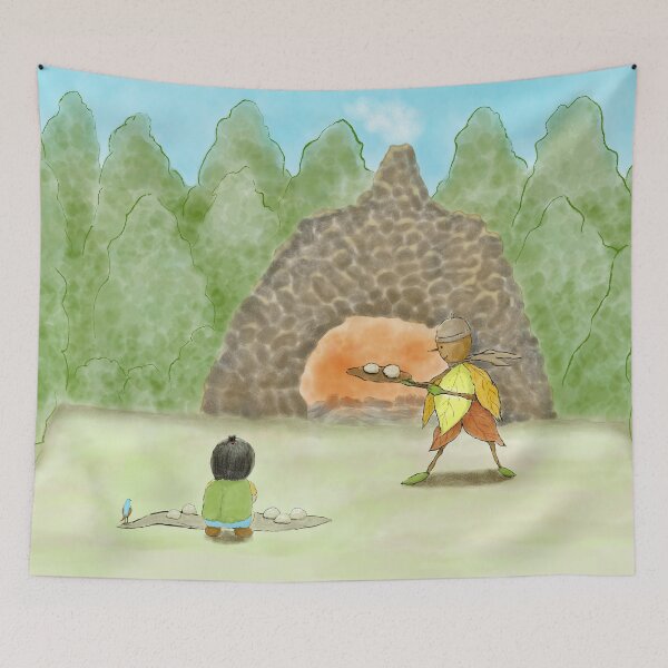 Item preview, Three friends who bake bread designed and sold by greenPQBstudio.