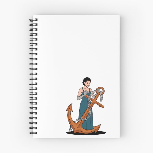 Item preview, Woman In Evening Gown Fitting Giant Ship Anchor designed and sold by Rare By Hero.
