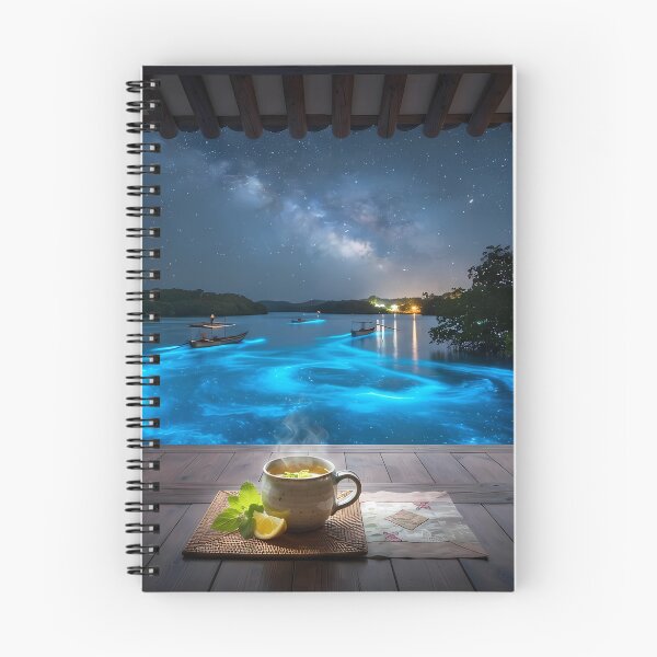 Item preview, Hanok Window to the World: Puerto Rico Mosquito Bay Bioluminescence & Milky Way | Fine Art Print designed and sold by SOOstudio73.