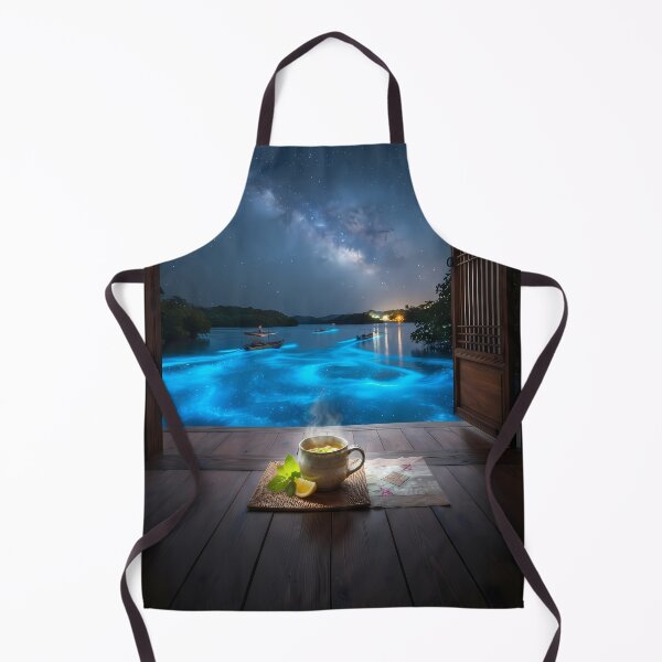 Item preview, Hanok Window to the World: Puerto Rico Mosquito Bay Bioluminescence & Milky Way | Fine Art Print designed and sold by SOOstudio73.