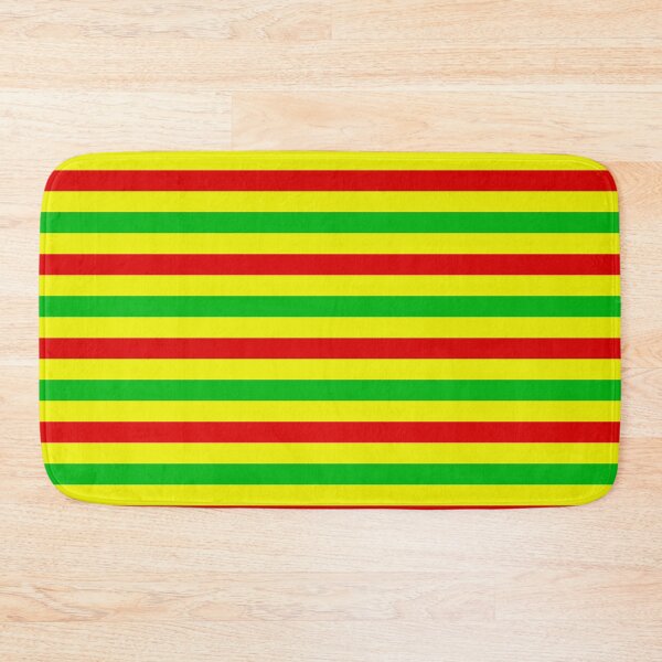 Item preview, Red And Green Stripes Design Yellow  designed and sold by PatternTitan.