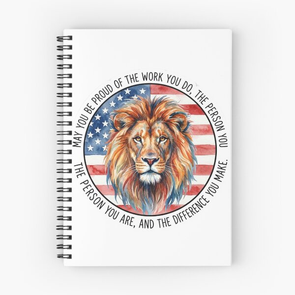 Item preview, May You Be Proud Of The Work You Do American Flag Lion Quote designed and sold by raedattia.