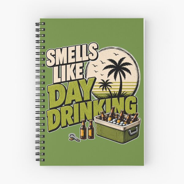 Item preview, Smells Like Day Drinking Beach Cooler Palm Tree Illustration designed and sold by GibasVisuals.