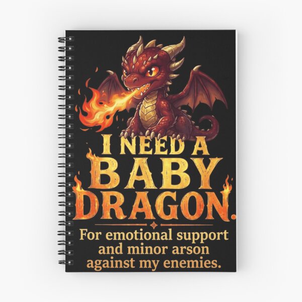 Item preview, I Need A Baby Dragon Funny Emotional Support Fantasy Gamer designed and sold by haitrieuic96.