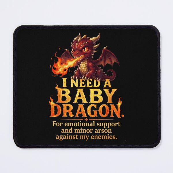 Item preview, I Need A Baby Dragon Funny Emotional Support Fantasy Gamer designed and sold by haitrieuic96.