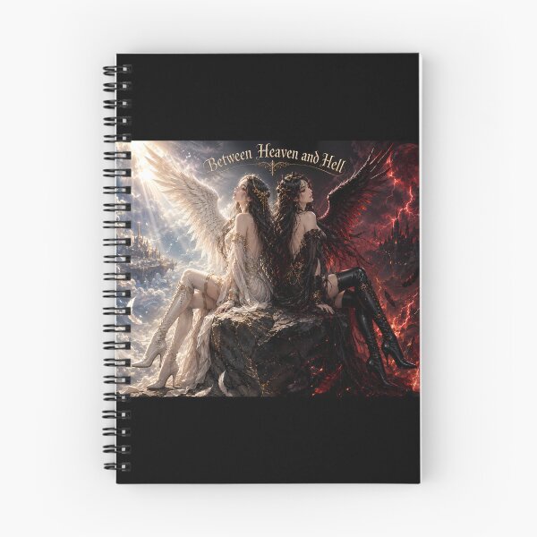 Item preview, Between Heaven and Hell – Angel & Devil Duality Art designed and sold by Kurekou Lab.