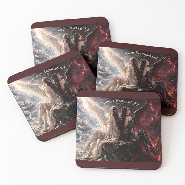 Item preview, Between Heaven and Hell – Angel & Devil Duality Art designed and sold by Kurekou Lab.