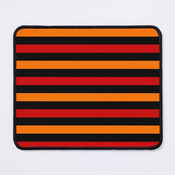 Item preview,  Red And Orange Stripes Design Black  designed and sold by PatternTitan.