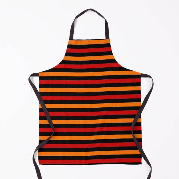 Item preview, Red And Orange Stripes Design Black designed and sold by PatternTitan.