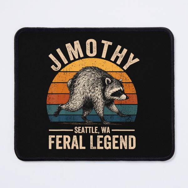 Item preview, Jimothy Raccoon Seattle Feral Legend Meme designed and sold by MOHAMED AKKAR.
