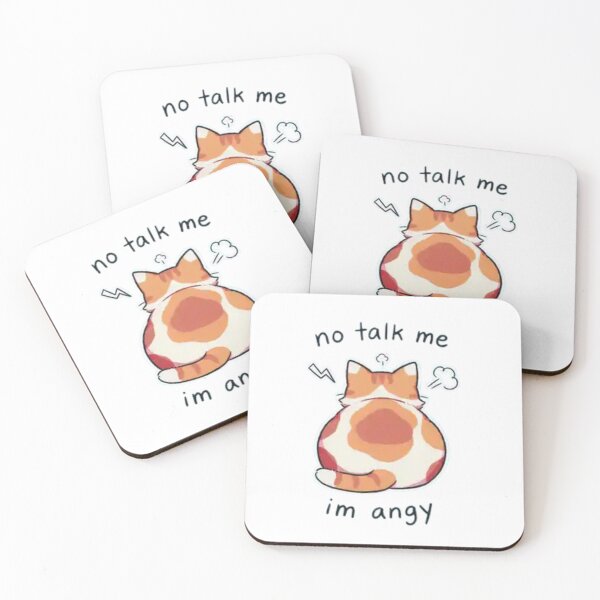 Item preview, No Talk Me Sad Cat Kawaii designed and sold by Charonde.