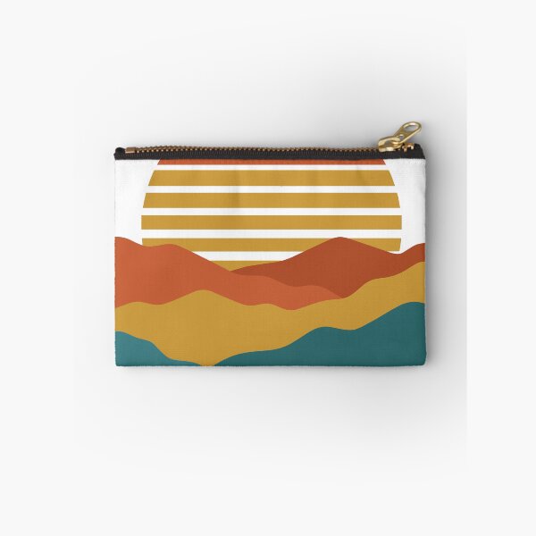 Item preview, Retro 70s Sunset Over Layered Mountains designed and sold by SithCreation.