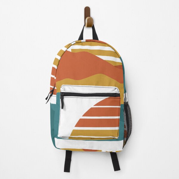 Item preview, Retro 70s Sunset Over Layered Mountains designed and sold by SithCreation.