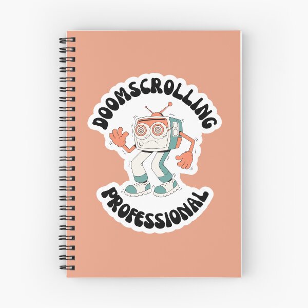 Item preview, Doomscrolling Professional Retro TV Mascot designed and sold by SlapHappyStudio.