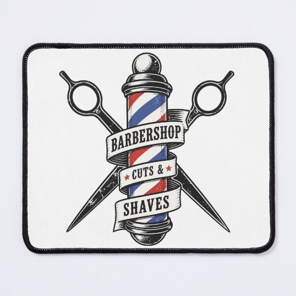 Item preview, Vintage Barber Pole Stamp Logo T-Shirt - Retro Barbershop Scissors Emblem Graphic designed and sold by Barber MD Culture.