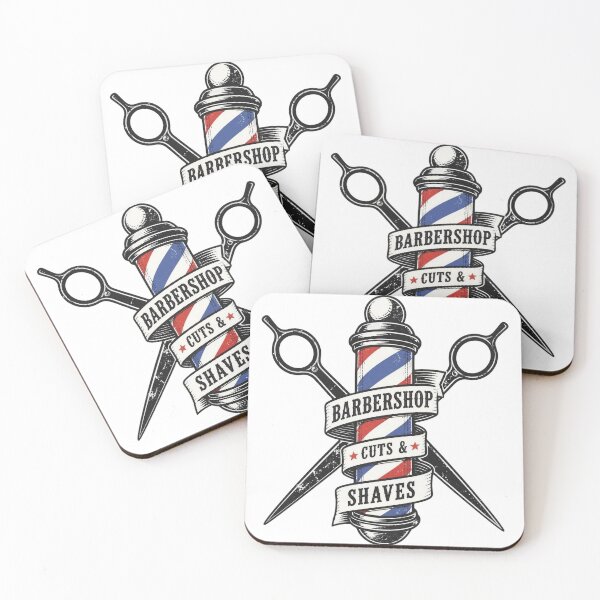 Item preview, Vintage Barber Pole Stamp Logo T-Shirt - Retro Barbershop Scissors Emblem Graphic designed and sold by Barber MD Culture.