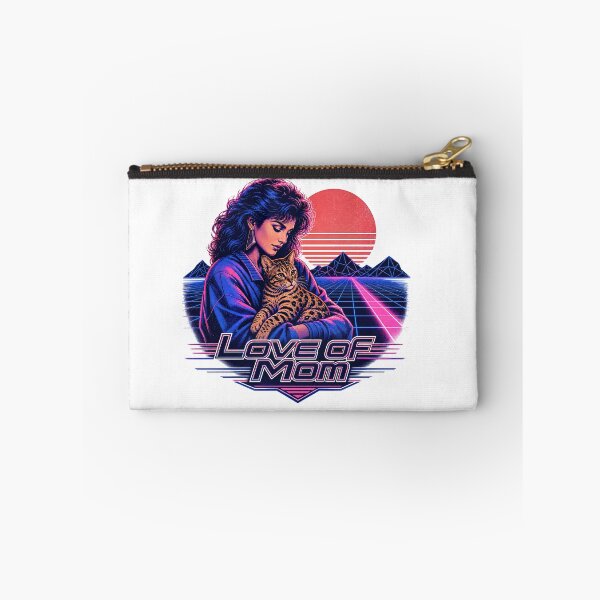 Item preview, Love of Mom – 80s Retro Synthwave Bengal Cat designed and sold by Bengoer18.