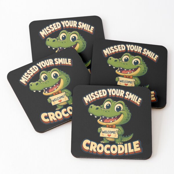 Item preview, Missed Your Smile Crocodile Welcome Sign Cartoon Art Back To School Gift for Teachers designed and sold by Nightarel.