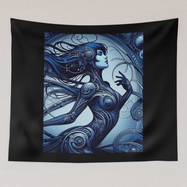 Item preview, Android - Blue Android Girl 1 designed and sold by sccmguru.
