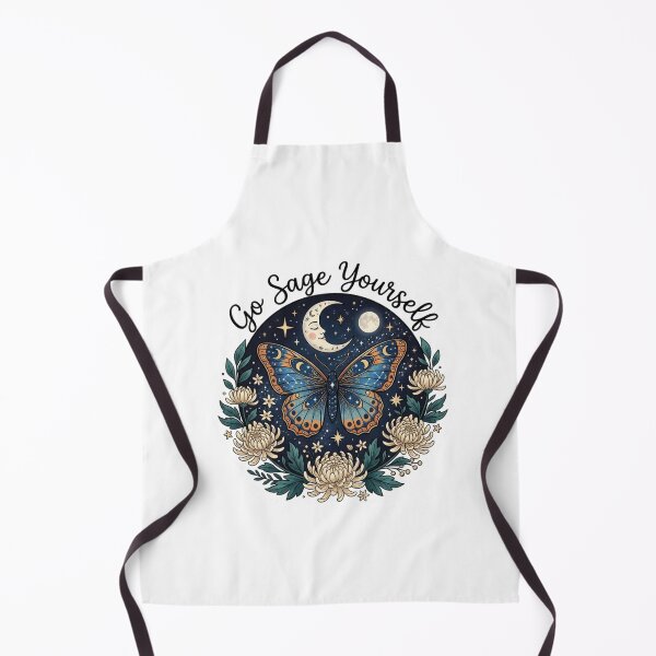 Item preview, Go Sage Yourself Funny Witchy Celestial Butterfly Illustration designed and sold by raedattia.