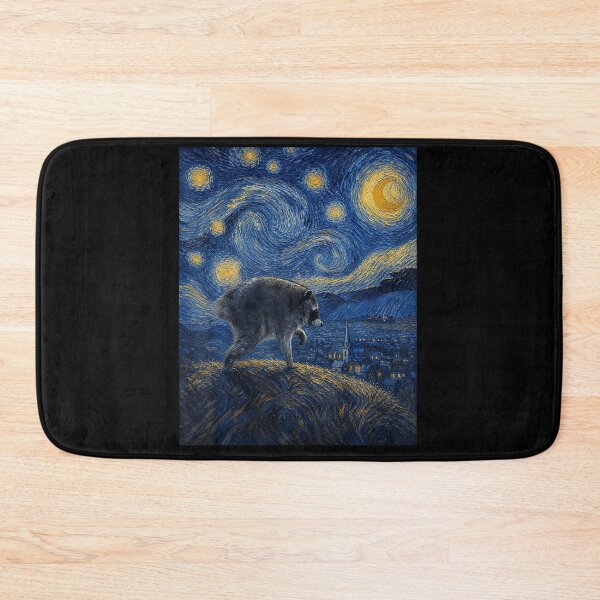 Item preview, Jimothy Raccoon Starry Night Van Gogh Seattle Meme designed and sold by MOHAMED AKKAR.
