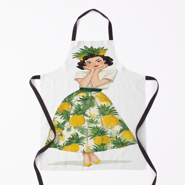Item preview, Shy Lady Pineapple Dress Design designed and sold by RichardRags.