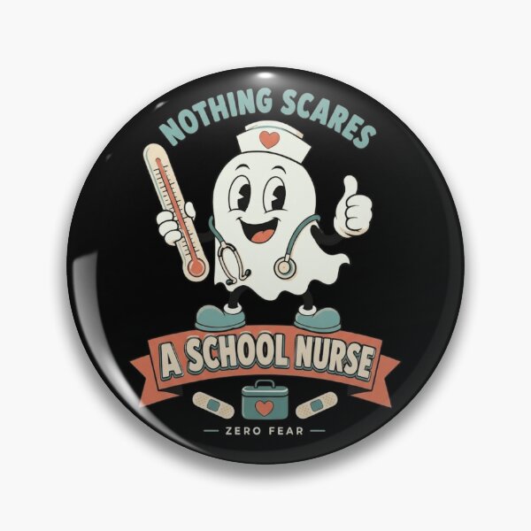 Item preview, Nothing Scares A School Nurse Retro Ghost Funny Halloween Nurse designed and sold by haitrieuic96.