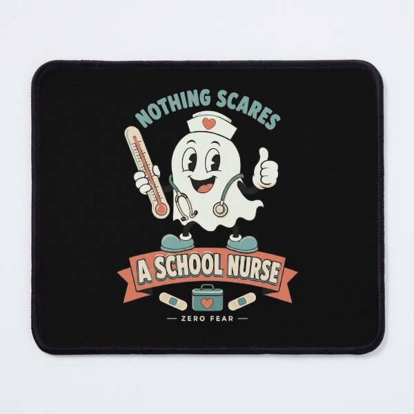 Item preview, Nothing Scares A School Nurse Retro Ghost Funny Halloween Nurse designed and sold by haitrieuic96.