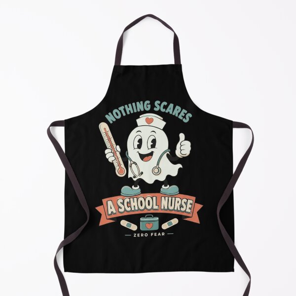 Item preview, Nothing Scares A School Nurse Retro Ghost Funny Halloween Nurse designed and sold by haitrieuic96.