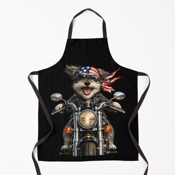 Item preview, Cool Patriotic Biker Dog Riding Motorcycle USA Flag Bandana Sunglasses Graphic designed and sold by StanaLuis.