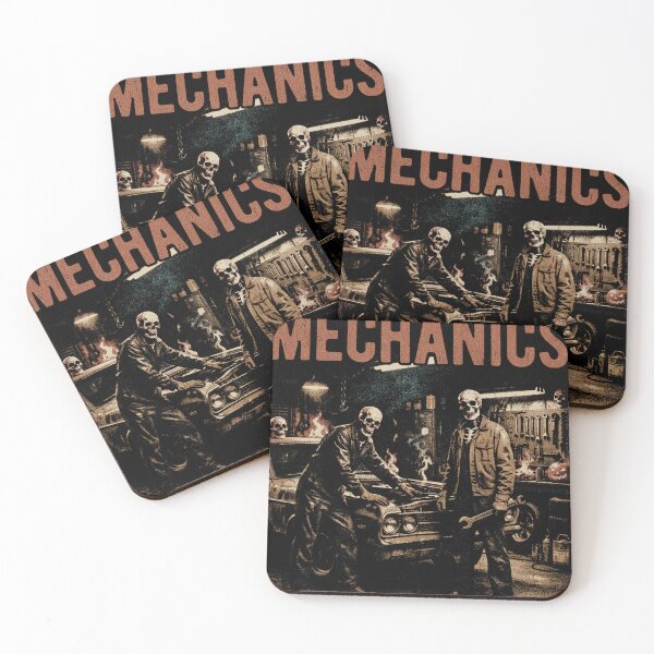 Item preview, Night Shift Mechanics Vintage Halloween Garage Design designed and sold by BVNKGRAPH WORKS.