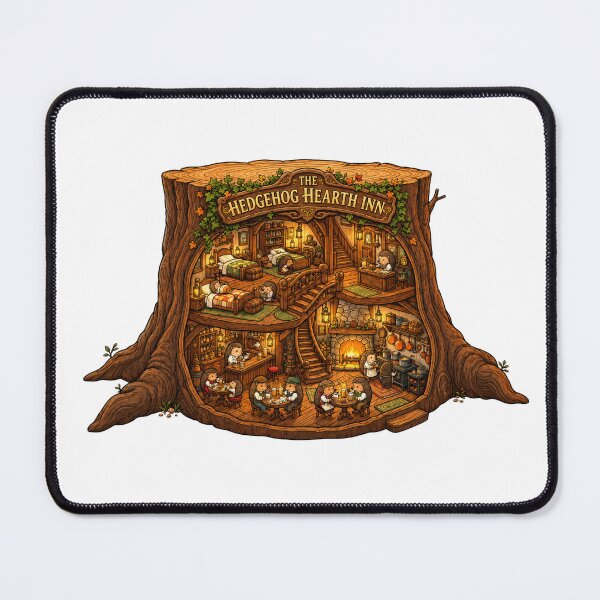 Item preview, The Hedgehog Hearth Inn | Cozy Woodland Inn | Cute Hedgehog Village | Enchanted Forest designed and sold by MrDev.