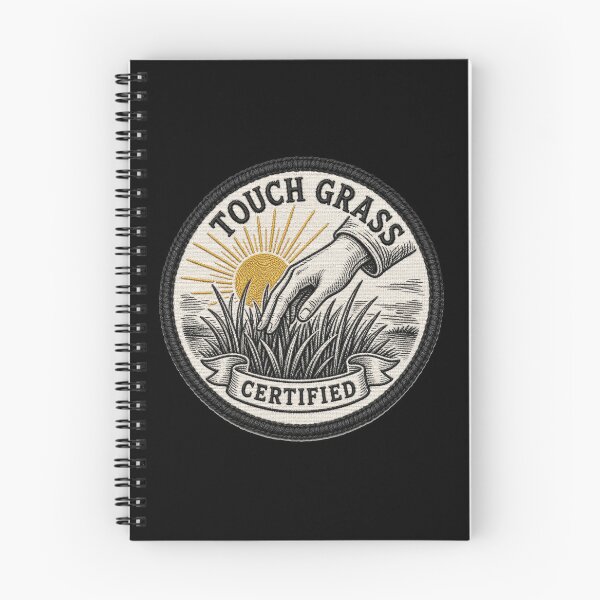 Item preview, CULTURE Touch Grass Certified — Funny Internet Humor Merit Badge Shirt designed and sold by Uglyandcute.