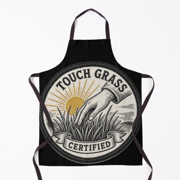 Item preview, CULTURE Touch Grass Certified — Funny Internet Humor Merit Badge Shirt designed and sold by Uglyandcute.