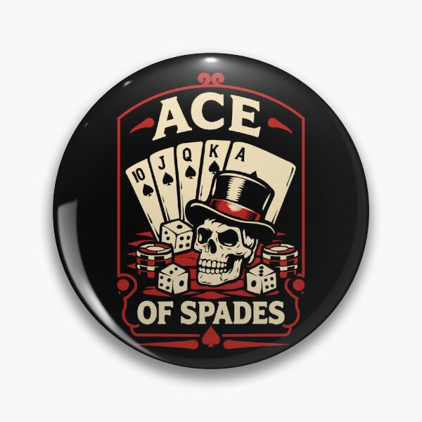 Item preview, Ace of Spades Skull T-Shirt – Vintage Poker Gambling Card Game Design designed and sold by phsycartwork.