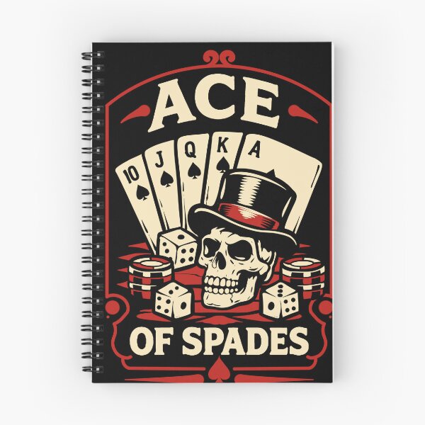 Item preview, Ace of Spades Skull T-Shirt – Vintage Poker Gambling Card Game Design designed and sold by phsycartwork.