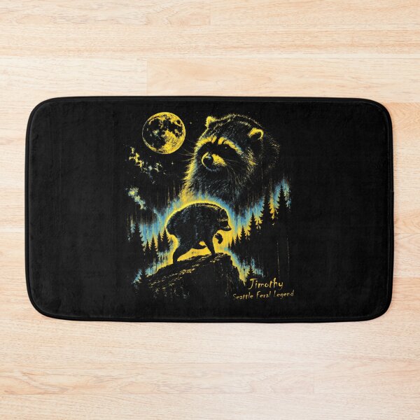 Item preview, Jimothy Seattle Raccoon Feral Legend Retro Moon designed and sold by MOHAMED AKKAR.