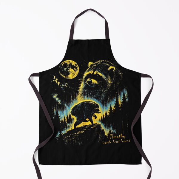 Item preview, Jimothy Seattle Raccoon Feral Legend Retro Moon designed and sold by MOHAMED AKKAR.