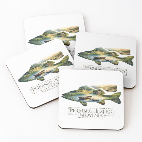 Item preview, Pernisko Jezero Slovenia Fishing Sticker designed and sold by Imaginarium of Chaos falcon88 .