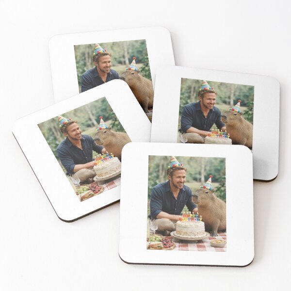 Item preview, Ryan gosling capybara picnic capybaras animal pet nature meme memes funny parody christmas birthday  designed and sold by CheeseBlueprint.