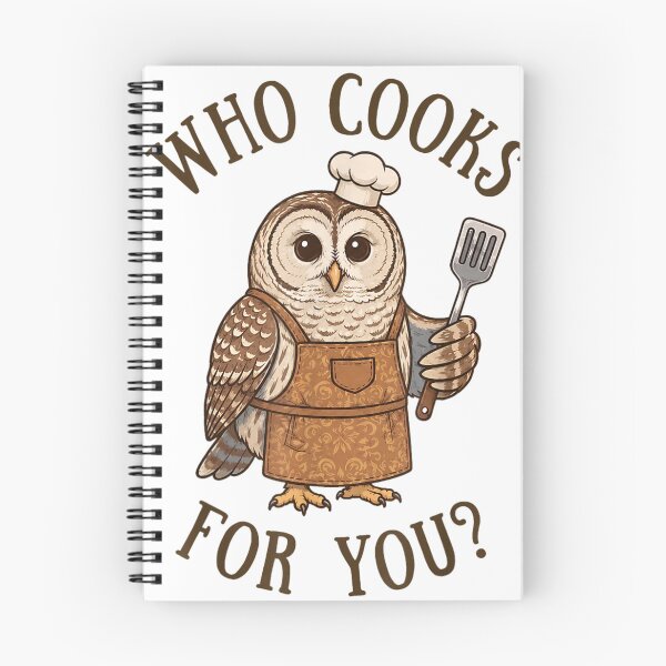 Item preview, Funny Who Cooks For You Barred Owl Chef Wearing Apron Holding Spatula designed and sold by Capisedo.