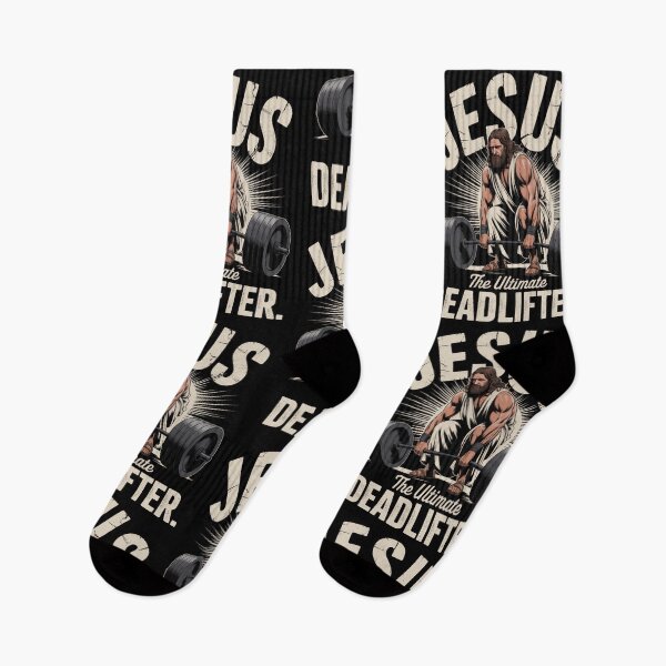 Item preview, Jesus The Ultimate Deadlifter Funny designed and sold by borutawear.