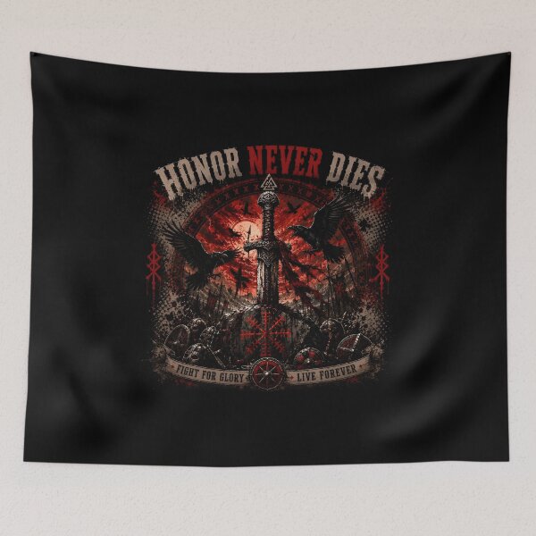 Item preview, Honor Never Dies – Viking Sword | Norse Warrior designed and sold by Bizon2910.