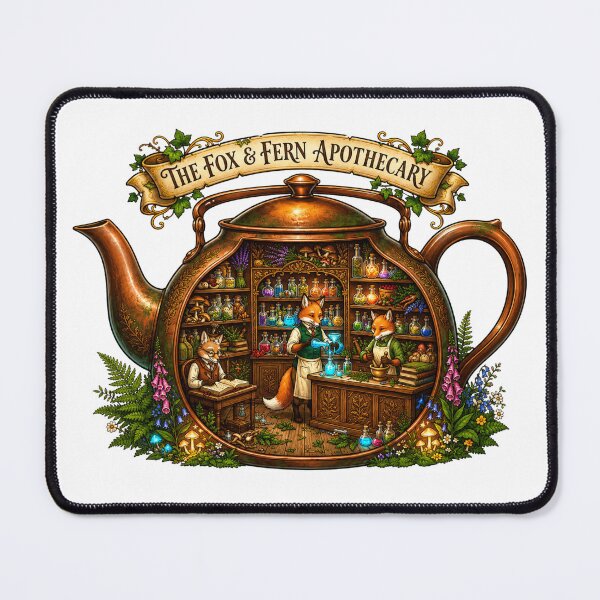 Item preview, The Fox & Fern Apothecary | Magical Fox Apothecary | Enchanted Herbal Shop | Woodland Fantasy designed and sold by MrDev.