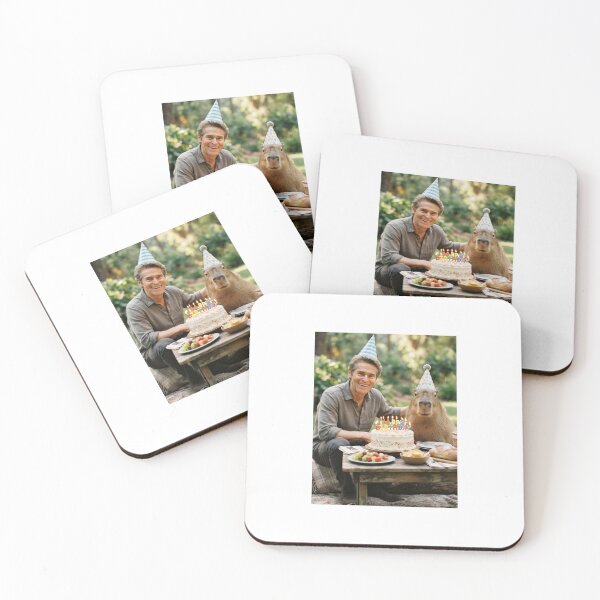 Item preview, Willem dafoe capybara picnic capybaras animal pet nature meme memes funny parody christmas birthday  designed and sold by CheeseBlueprint.
