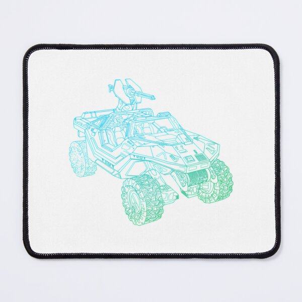 Item preview, Unsc Warthog - Blue To Green Gradient Outline designed and sold by juliannamullin.