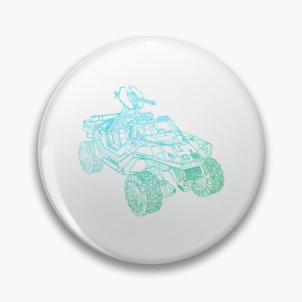 Item preview, Unsc Warthog - Blue To Green Gradient Outline designed and sold by juliannamullin.