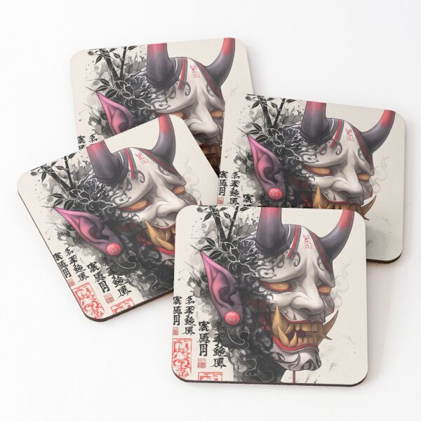 Item preview, Floral Hannya Demon Mask designed and sold by SquareSign.